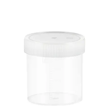 Multi-purpose container, max. volume: 250 ml, (LxØ): 78 x 70 mm, graduated, PP, transparent