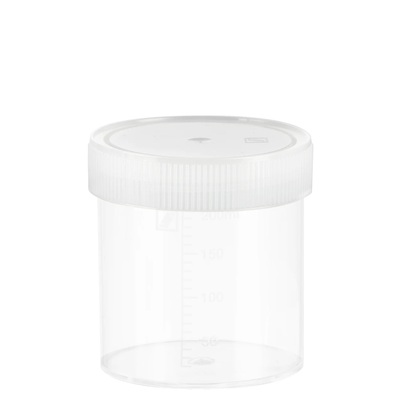 Multi-purpose container, max. volume: 250 ml, (LxØ): 78 x 70 mm, graduated, PP, transparent