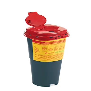 Récipient d’élimination, Multi-Safe twin plus REC, 3.000 ml, marquage biohazard