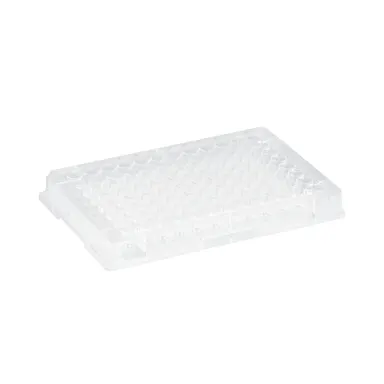 Micro test plate, 96 well, round base, PS, transparent