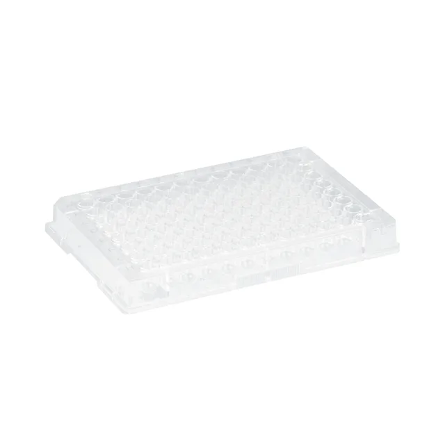 Micro test plate, 96 well, round base, PS, transparent