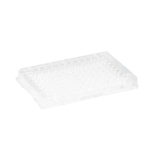 Placa ELISA, 96 pocillos, forma del fondo: cónico, PS, transparente, Medium Binding