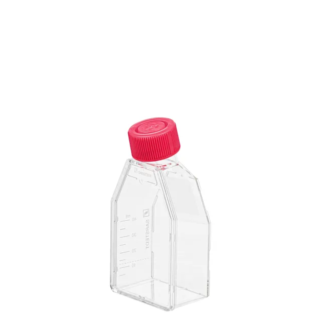 Cell culture flask, T25, surface: Standard, 2-position screw cap