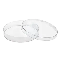 Petri dish, 92 x 16 mm, transparent, with ventilation cams
