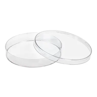 Petri dish, 92 x 16 mm, transparent, with ventilation cams