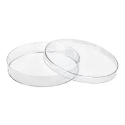 Petri dish, 92 x 16 mm, transparent, with ventilation cams