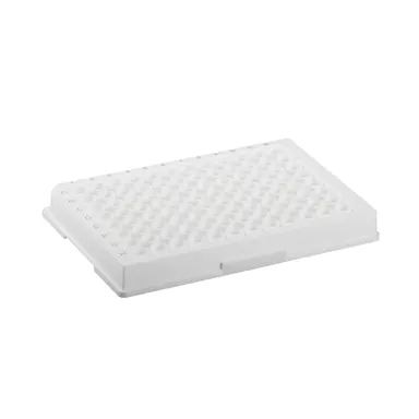 ELISA plate, 96 well, flat base, PS, white, Medium Binding