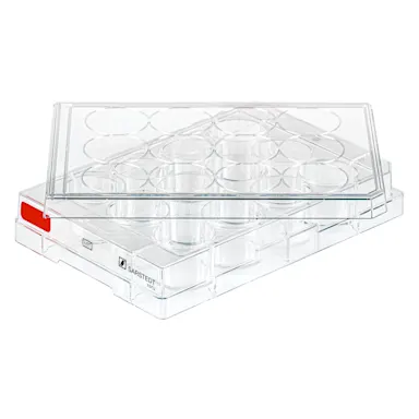 Cell culture plate, 12 well, surface: Standard, flat base