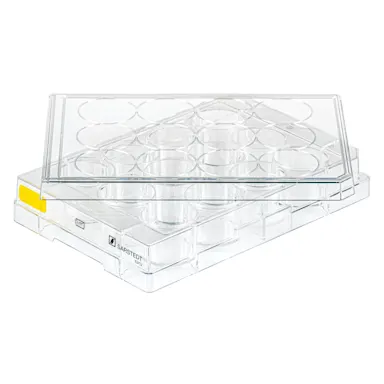 Cell culture plate, 12 well, surface: Cell+, flat base
