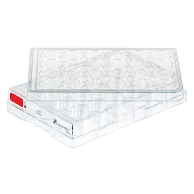 Cell culture plate, 24 well, surface: Standard, flat base