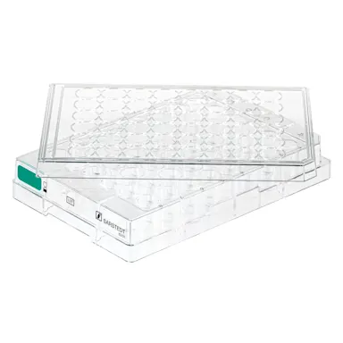 Cell culture plate, 48 well, surface: Suspension, flat base