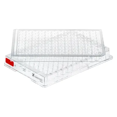 Cell culture plate, 96 well, surface: Standard, flat base