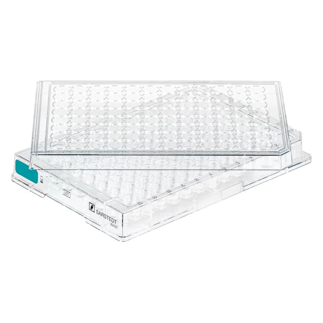 Cell culture plate, 96 well, surface: Suspension, base shape: conical