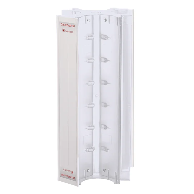 DishRack, hauteur : 370 mm, transparent, pour 88 boîtes de Petri jusqu’à 92 mm Ø