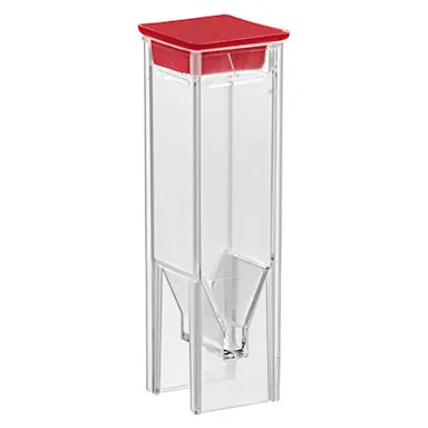 UV cuvette, 2.7 ml, (HxW): 45 x 12.5 mm, special plastic, transparent, optical sides: 2