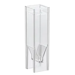 UV cuvette, 2.7 ml, (HxW): 45 x 12.5 mm, special plastic, transparent, optical sides: 2