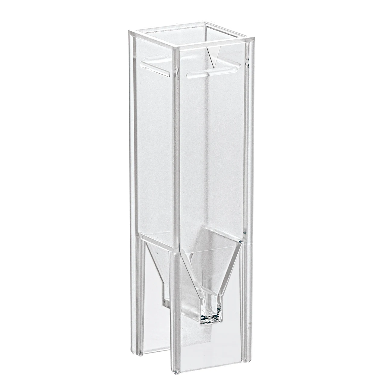 UV cuvette, 2.7 ml, (HxW): 45 x 12.5 mm, special plastic, transparent, optical sides: 2