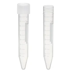 Tubes with conical base and push cap