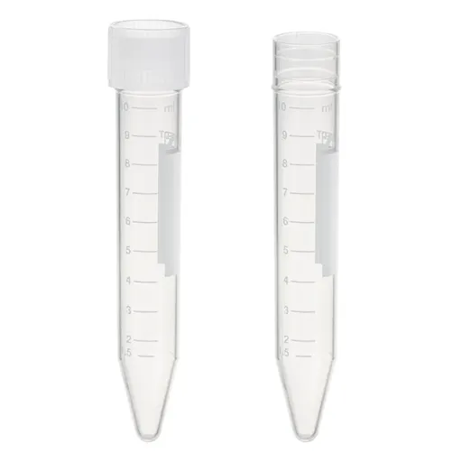 Tubes with conical base and push cap