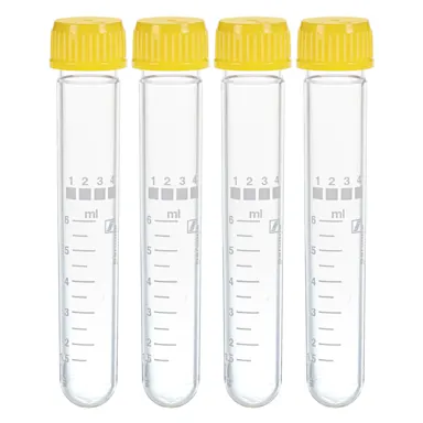 Screw cap tube, 12 ml, (LxØ): 99 x 16 mm, SAN