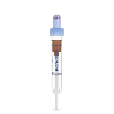 S-Monovette® CTAD, 4.3 ml, cap blue, (LxØ): 75 x 13 mm, with plastic label