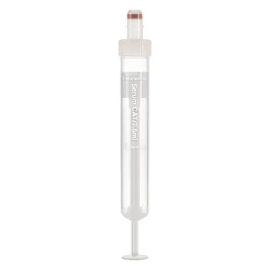 S-Monovette® Serum CAT, 7.5 ml, cap white, (LxØ): 92 x 15 mm, with plastic label