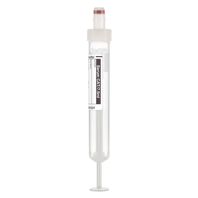 S-Monovette® Serum CAT, 7.5 ml, cap white, (LxØ): 92 x 15 mm, with paper label