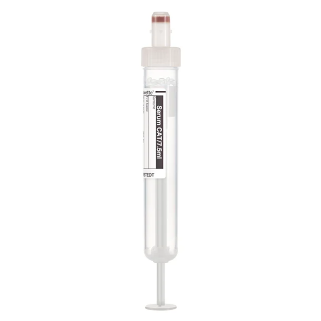 S-Monovette® Serum CAT, 7.5 ml, cap white, (LxØ): 92 x 15 mm, with paper label
