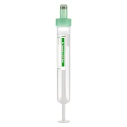 S-Monovette® Lithium heparin LH, 7.5 ml, cap green, (LxØ): 92 x 15 mm, with paper label