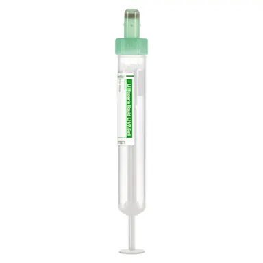 S-Monovette® Lithium heparin LH, fluid, 7.5 ml, cap green, (LxØ): 92 x 15 mm, with paper label