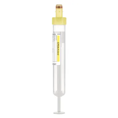 S-Monovette® CPDA, 8.8 ml, cap yellow, (LxØ): 92 x 15 mm, with paper label