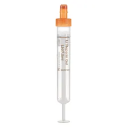 S-Monovette® Heparina de lítio gel LH, 7,5 ml, tampa laranja, (CxØ): 92 x 15 mm, com etiqueta de plástico