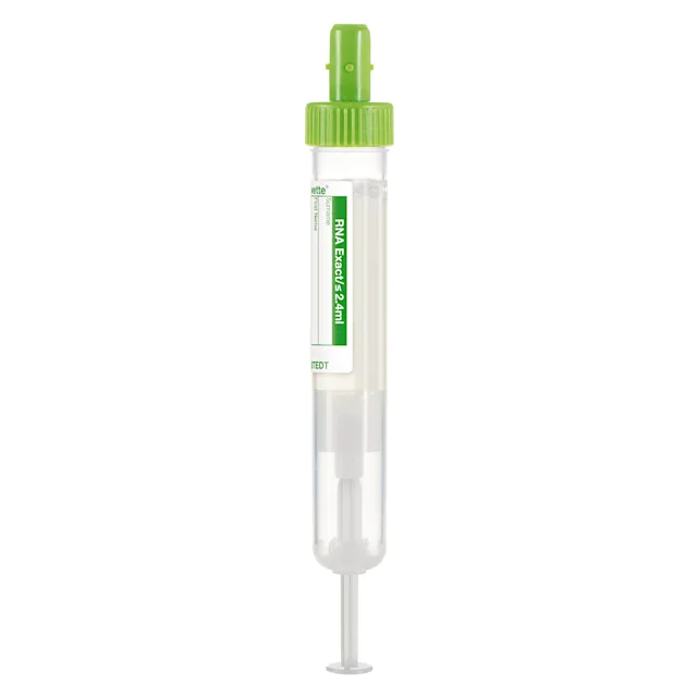S-Monovette® RNA Exact, max. 2.4 ml, cap green, (LxØ): 100 x 15 mm, with paper label