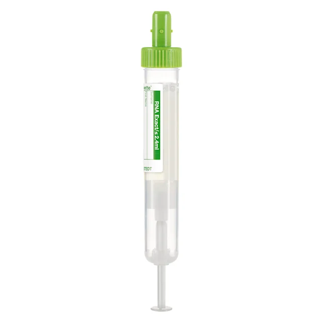 S-Monovette® RNA Exact, max. 2.4 ml, cap green, (LxØ): 100 x 15 mm, with paper label