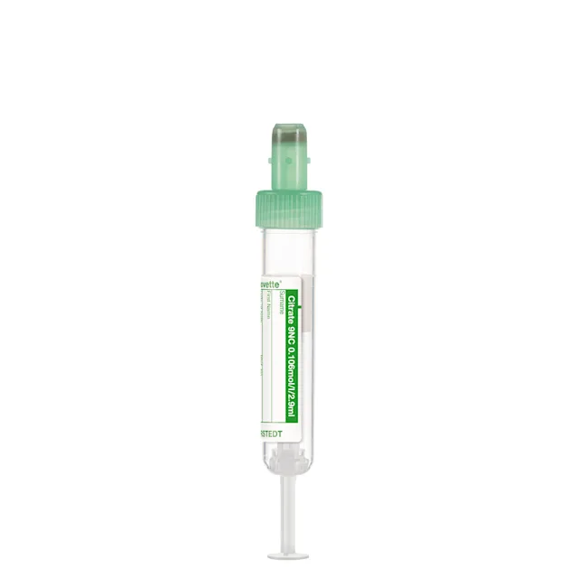 S-Monovette® Citrate 9NC 0.106 mol/l 3.2%, 2.9 ml, cap green, (LxØ): 65 x 13 mm, with paper label