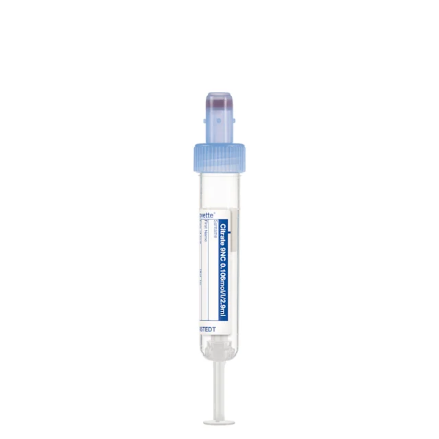 S-Monovette® Citrat 9NC 0.106 mol/l 3,2%, 2,9 ml, Verschluss blau, (LxØ): 65 x 13 mm, mit Papieretikett
