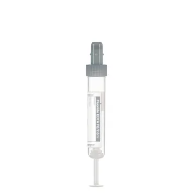 S-Monovette® Fluoride/EDTA FE, 2.6 ml, cap grey, (LxØ): 65 x 13 mm, with paper label