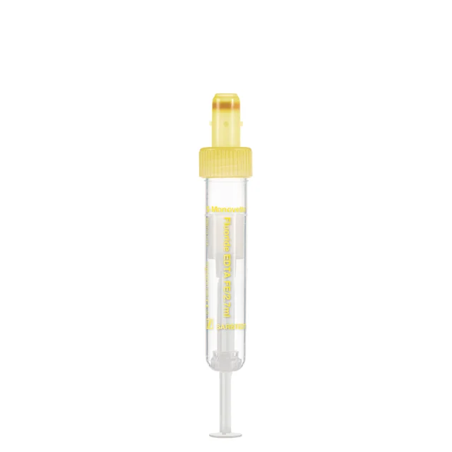 S-Monovette® Фторид/ЭДТА FE, 2,6 мл, Крышка желтый(-ая), (ВxØ): 65 x 13 мм, с пластиковой этикеткой