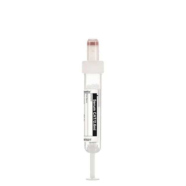 S-Monovette® Serum CAT, 2.6 ml, cap white, (LxØ): 65 x 13 mm, with paper label