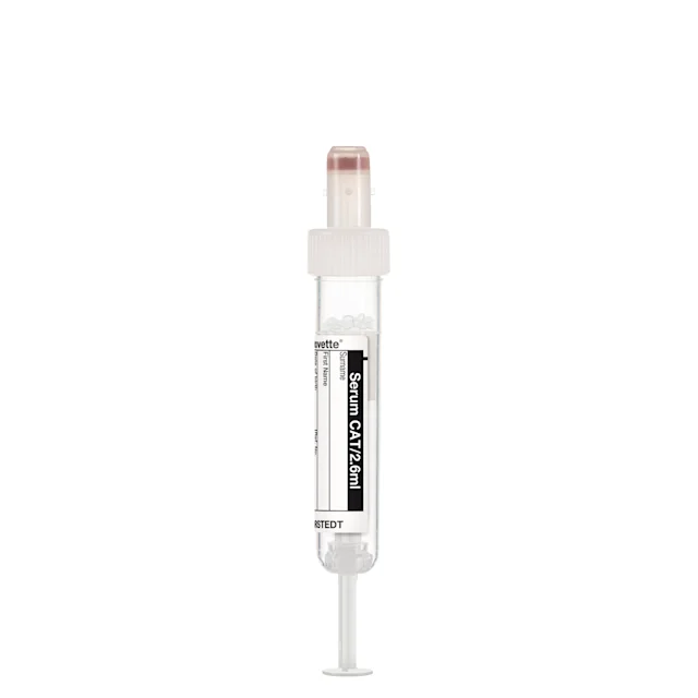 S-Monovette® Serum CAT, 2.6 ml, cap white, (LxØ): 65 x 13 mm, with paper label