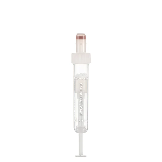 S-Monovette® Serum CAT, 2.6 ml, cap white, (LxØ): 65 x 13 mm, with plastic label