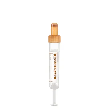 S-Monovette® Serum Gel CAT, 2.6 ml, cap brown, (LxØ): 65 x 13 mm, with paper label