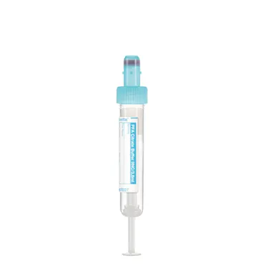 S-Monovette® PFA, Citrate 9NC 0.129 mol/l 3.8% buffered, 3.8 ml, cap light blue, (LxØ): 65 x 13 mm, with paper label