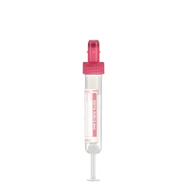 S-Monovette® EDTA K3E, 3.4 ml, cap red, (LxØ): 65 x 13 mm, with paper label
