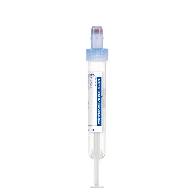 S-Monovette® Citrate 9NC 0.106 mol/l 3.2%, 3 ml, cap blue, (LxØ): 75 x 13 mm, with paper label