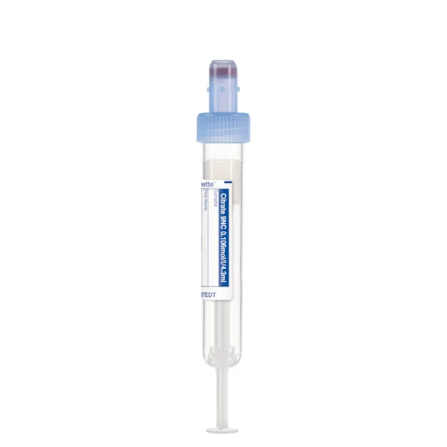 S-Monovette® Citrate 9NC 0.106 mol/l 3.2%, 4.3 ml, cap blue, (LxØ): 75 x 13 mm, with paper label