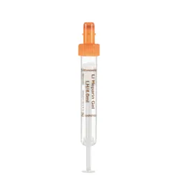 S-Monovette® Heparina de lítio gel LH, 4 ml, tampa laranja, (CxØ): 75 x 13 mm, com etiqueta de plástico