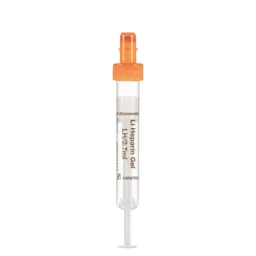 S-Monovette® Heparina de lítio gel LH, 2,7 ml, tampa laranja, (CxØ): 75 x 13 mm, com etiqueta de plástico