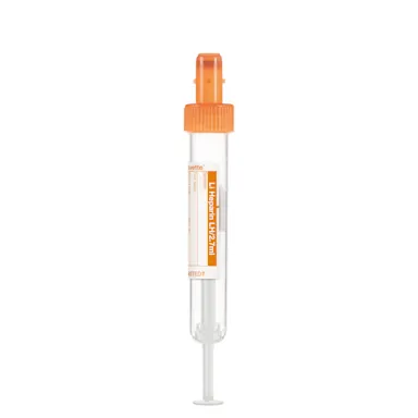 S-Monovette® Lithium heparin LH, 2.7 ml, cap orange, (LxØ): 75 x 13 mm, with paper label
