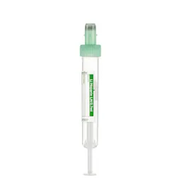 S-Monovette® Lithium heparin LH, 2.7 ml, cap green, (LxØ): 75 x 13 mm, with paper label